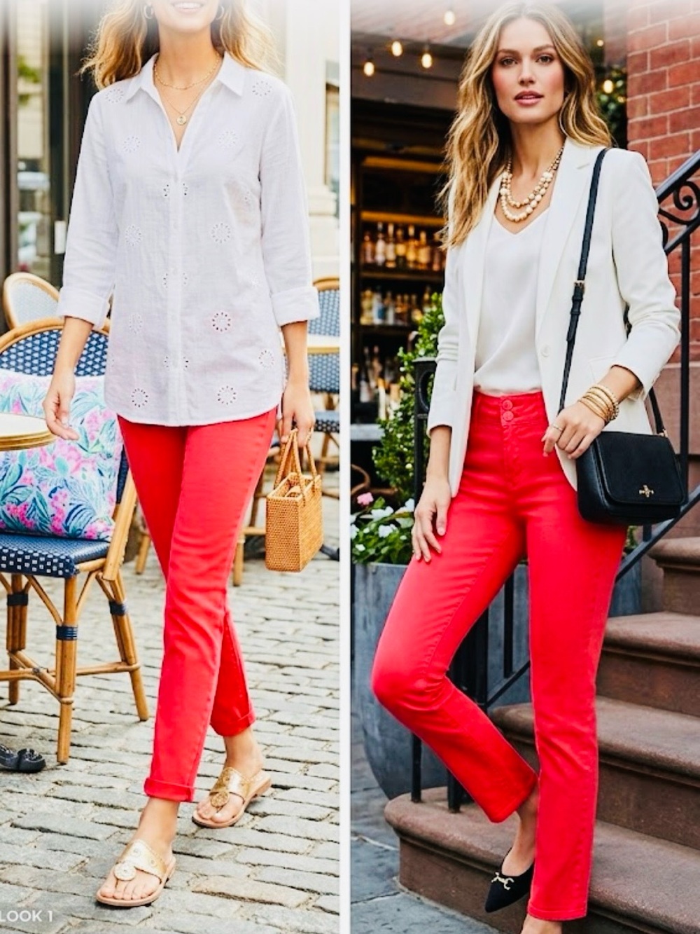 Lilly Pulitzer. Bright Coral Slim Straight Pants. Size 14.